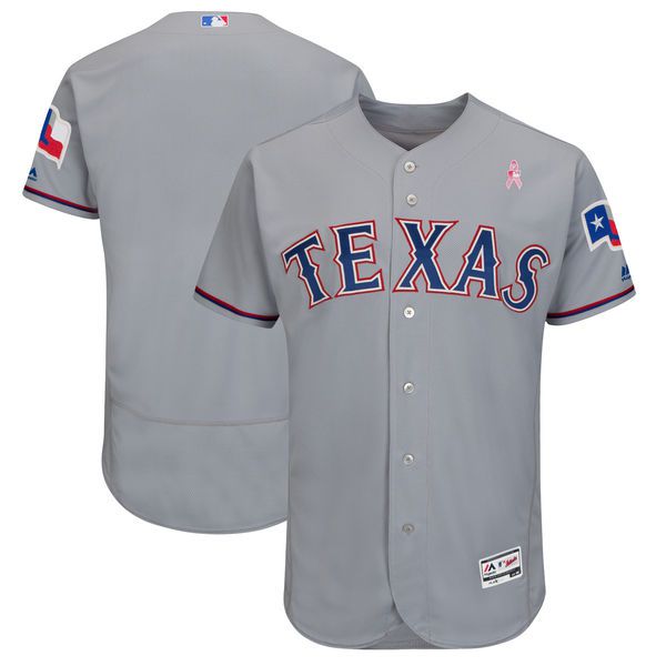 Men Texas Rangers Blank Grey Mothers Edition MLB Jerseys